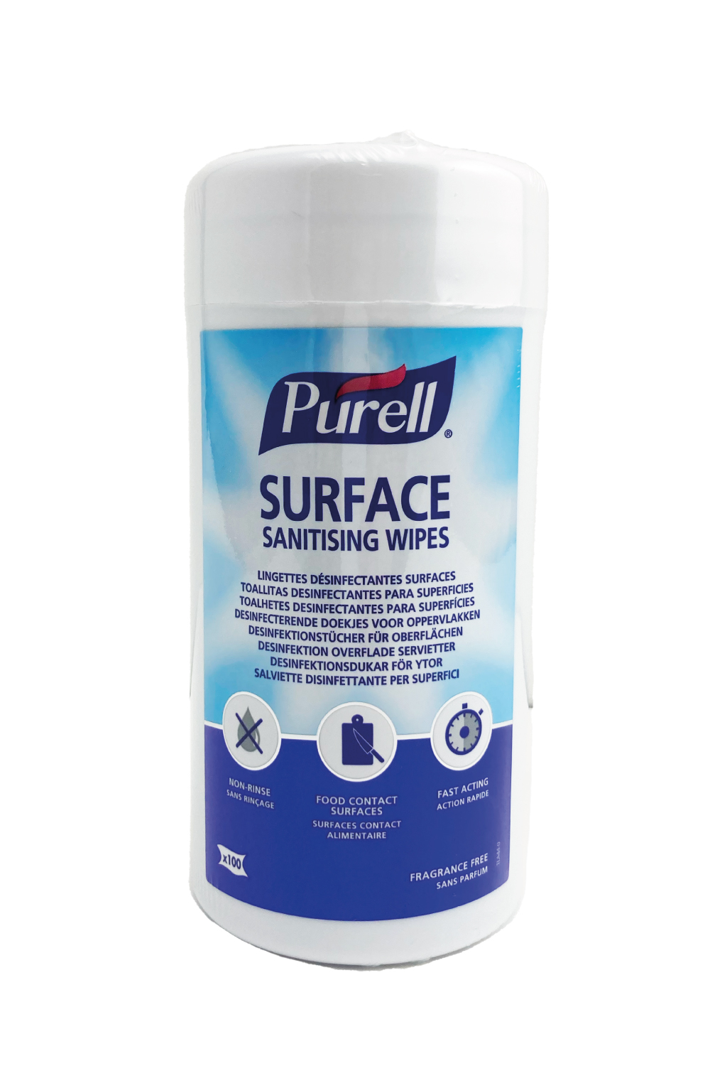 Lingettes désinfectantes Purell par 100