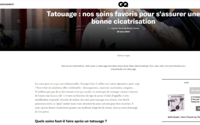 GQ Magazine partage ses soins préférés pour une bonne cicatrisation du tatouage