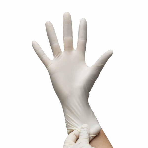 Gants latex blancs EUROTEX non stériles non poudrés - boite de 100 – Image 2