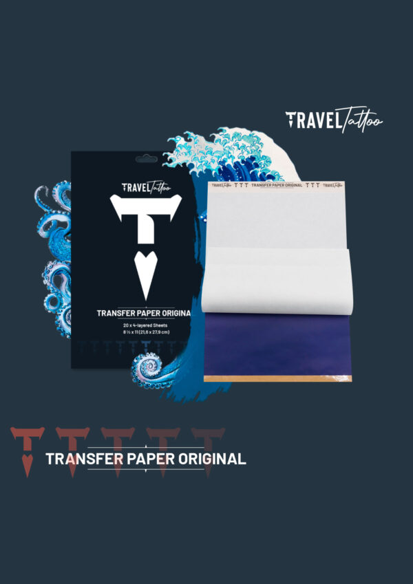 Papier transfert thermocopieur Travel Tattoo paquet de 100 feuilles