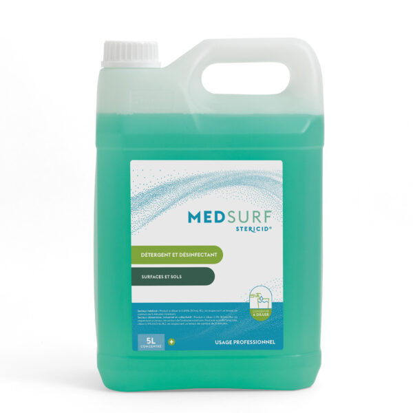 MEDSURF 5L CONCENTRÉ - DETERGENT DÉSINFECTANT NEUTRE